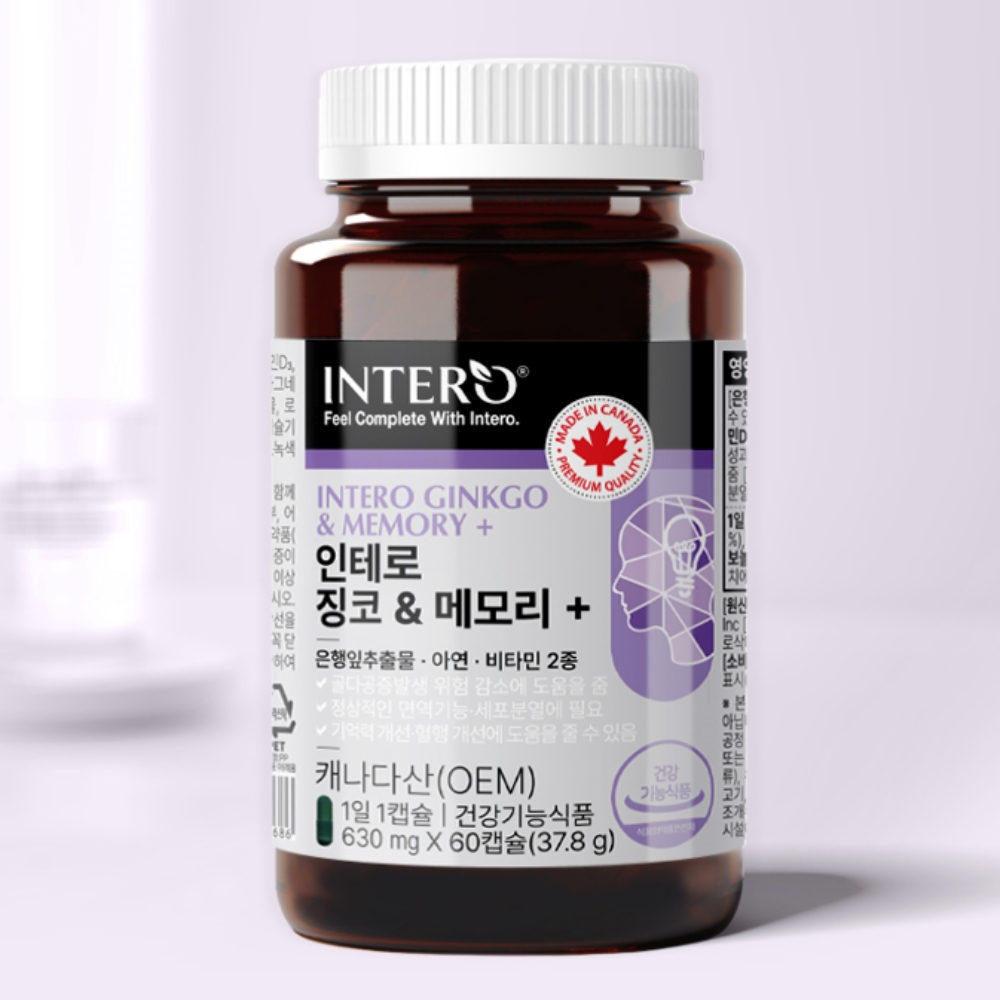 징코플러스 메모리 혈액순환 은행잎추출물 영양제 징코 빌로바