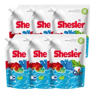 쉬슬러 고농축 효소 타깃워시 액체세제 에이프릴 리필 2.1L 3개+3개