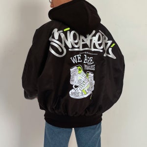 스니커즈 빅사이즈항공점퍼 남자블루종