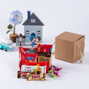 [풍성한선물] 손잡이 든든한 과자 간식 선물 세트 / 생일 답례품 과자세트 단체 포장간식