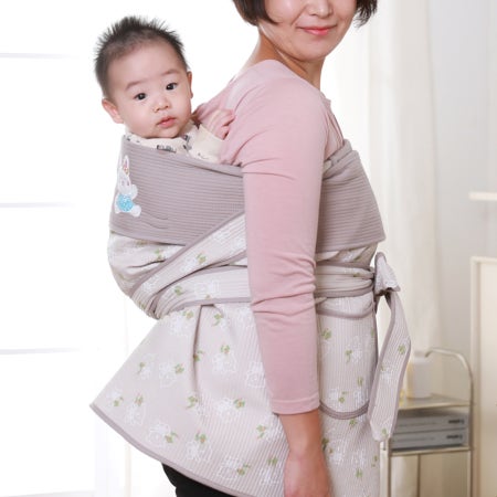 [옹알옹알] 곰돌이 7부 베이지 아기포대기 신생아 전통 어부바 포대기