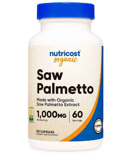 <b>Nutricost 쏘팔메토</b> 120정 남자 전립선 로르산 소팔메토 소팔매트