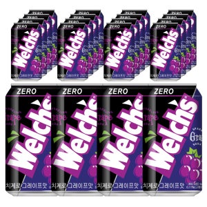 농심 웰치스제로 355ml (포도x20)