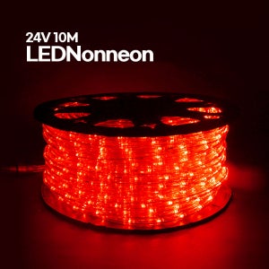 크리스마스 장식 줄조명 줄네온 로프라이트 띠조명 / 24V LED원형논네온 10M