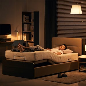 코아스 1501 BREEZ 무빙 모션베드 2모터 수납형 Q사이즈 매트리스포함 OSE1501C