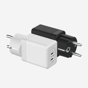 USB PD 45W PPS GaN 접지 듀얼 초고속 충전기 GA310 블랙
