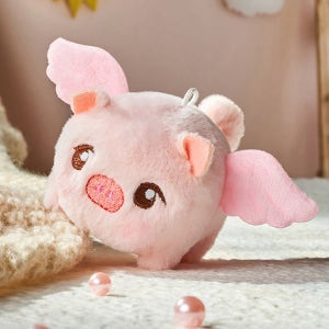 움직이는 꼬리 흔드는 인형 초롱초롱 돼지 반려동물 장난감