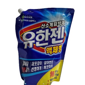 유한젠 산소계표백제 세탁세제 리필 3L (1.5Lx2개입)