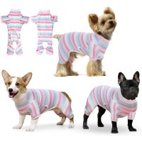 강아지잠옷 고양이 의류 반려견 티셔츠 강아지 옷 애견 잠옷 개 onesie 수술 후 몸