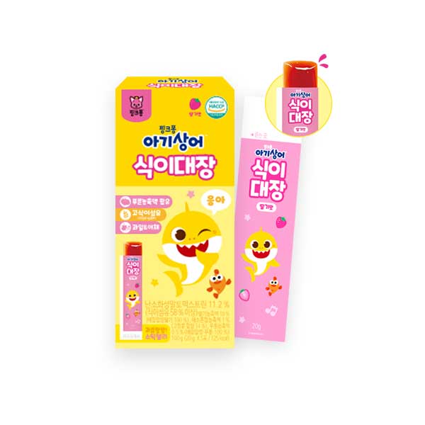 ピンクフォン ベビーシャーク シギデジャン 25包 (いちご味)