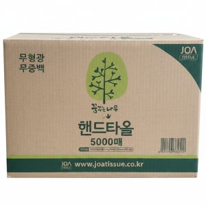 꿈꾸는나무 무형광 천연펄프 업소용 특지 핸드타올 5000매