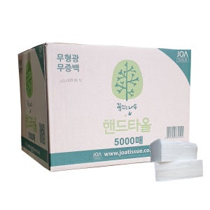 꿈꾸는나무 무형광 천연펄프 업소용 특지 핸드타올 5000매