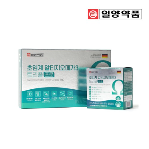 일양약품 초임계 <b>알티지 오메가</b>3 <b>트리플</b> 프로 120캡슐 2개월분