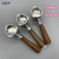 커피 부속품 54MM 더블 스파우트 커피 포터필터 교체, 세이지/브레빌 에스프레소 머신 카페 액세서리 바리스타 브레빌