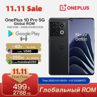 글로벌 Rom OnePlus 10 프로 5G 스마트폰 10Pro 8GB12GB Snapdragon 8 Gen 1 80W 빠른 충전 120Hz AMOLED 5000 mA 배터리 안드