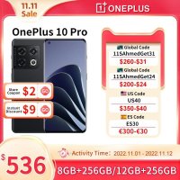 OnePlus10 프로 10 5G 스마트폰 12GB + 256GB 스냅드래곤 8 Gen 1 휴대폰 고속 충전