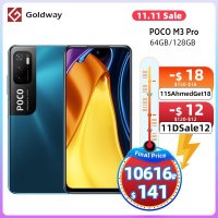 글로벌 버전 POCO M3 프로 5G 4GB 128GB NFC 스마트폰 치수 700 90Hz FHD + 도트 디스플레이 5000mAh 48MP 트리플 카메라