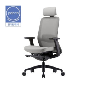 파트라 라보 LV11MPAKSD 허리편한 책상의자 블랙프레임, 그레이(341A)
