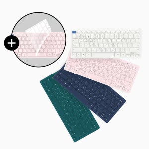 엑토 저소음 가벼운 휴대 여행용 슬림 키스킨 펜타그래프 미니 블루투스 무선 텐키리스 키보드 BTK-12