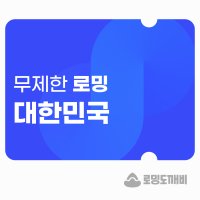 대한민국 eSIM 이심 e심 유심 3일 데이터 무제한 로밍도깨비eSIM