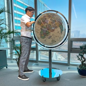 맵소프트 77cm 엔틱 플로어 지구본/대형 지구본