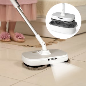 무선 물걸레청소기 자동 세척 탈수 전동 물걸레 청소기