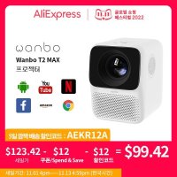 WanboT2 MAX 프로젝터 글로벌 버전 1080P 미니 LED 휴대용 WIFI 풀 HD 4K 1920x1080P 가정용 키스톤 보정