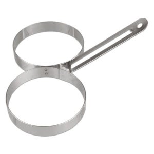 토스트용 원형 계란틀 2구 스텐 후라이틀 샌드위치 햄버거 성형 주먹밥 가정용 업소용