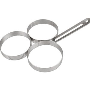 토스트용 원형 계란틀 3구 스텐 후라이틀 샌드위치 햄버거 주먹밥 가정용 업소용