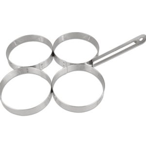 토스트용 원형 계란틀 4구 스텐 후라이틀 샌드위치 햄버거 성형 주먹밥 가정용 업소용