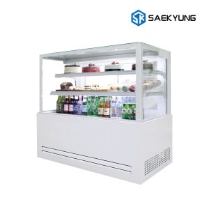 세경 제과쇼케이스 1200 카페 마카롱 케이크 쇼케이스 음료 냉장고 화이트 뒷문형