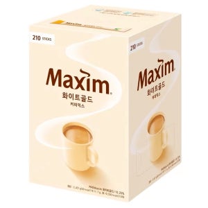 동서 맥심 화이트골드 커피믹스 210T