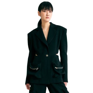 [빅팍 2022 FW 컬렉션] 블랙 컷아웃 블레이저