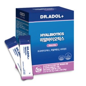 닥터아돌 유래 고함량 히알바이오틱스 장건강 임산부 면 질 남자 생 피부 유산균