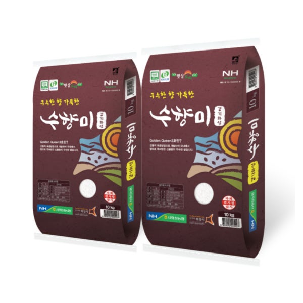 25년 햅쌀 골든퀸3호 수향미 20kg