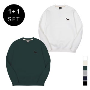 맨투맨 옥스타 남녀공용 닥스훈트 자수 1+1