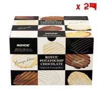 Royce Potato Chip 로이스 포테이토 칩 초콜릿 오리지널 앤 포마지 블랑 190g 2팩