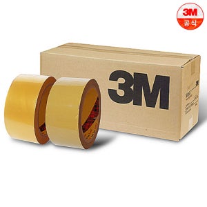 3M 박스 테이프 OPP 포장 유리 tape 372KS 48mm x 40m 투명 50개