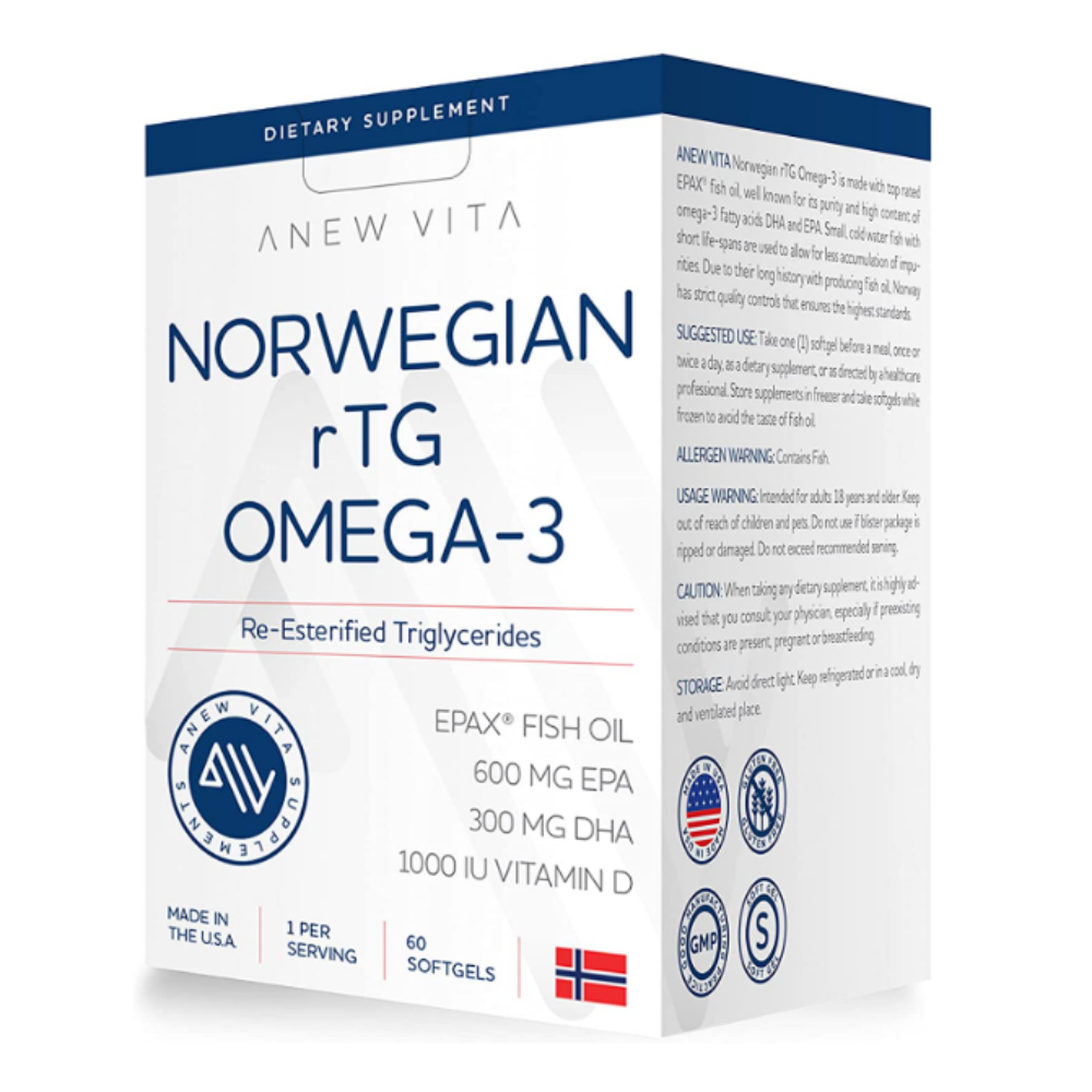 어뉴비타 노르웨이 <b>알티지 오메가3</b> <b>rTG</b> 트리글리세리드 피쉬오일 1200mg 60캡슐