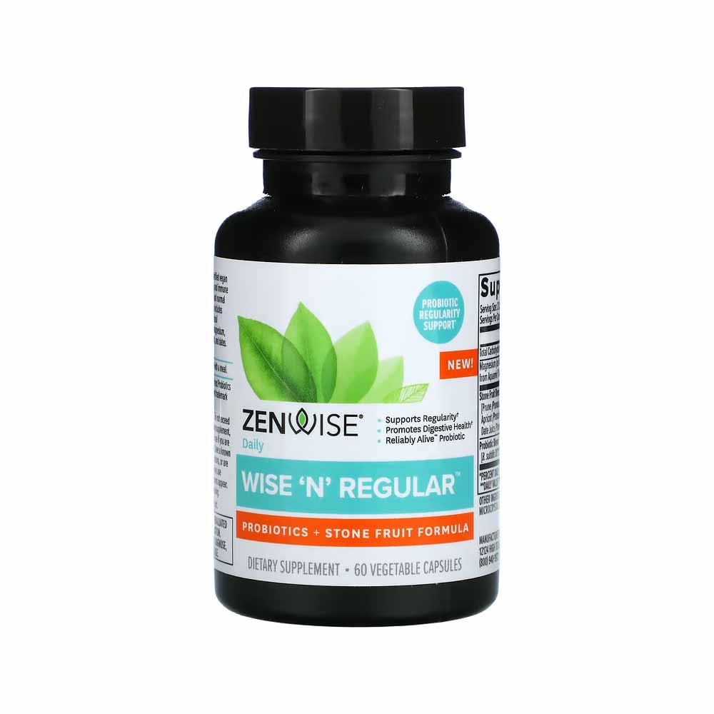 Zenwise Health 젠<b>와이즈</b> 헬스 Wise <b>N</b> Regular 60정 베지캡슐 <b>와이즈</b>엔<b>레귤러</b> 마그네슘 프로바이오틱스 함유