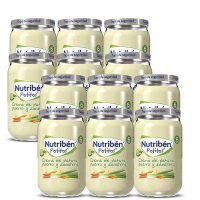 Nutribn Potitos De Crema De Patatas Puerro 뉴트리벤 감자 부추 당근 크림 병 이유식 6개월 235g 12병