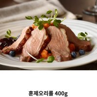 국내산오리훈제 오리롤 바베큐 오리고기 슬라이스 400g