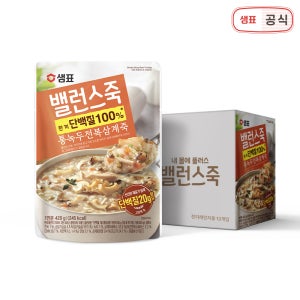 샘표 밸런스죽 통녹두전복삼계죽 420g 12개