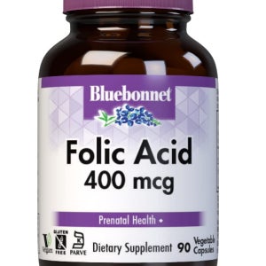 BlueBonnet 엽산 90정 임신초기 임산부 임신준비 엽산 Folic Acid