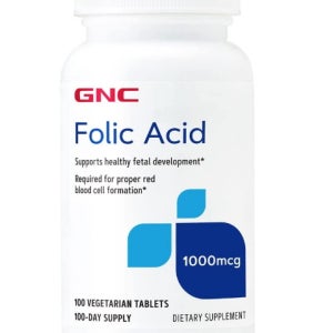GNC 엽산 100정 임신초기 임산부 임신준비 엽산 Folic Acid