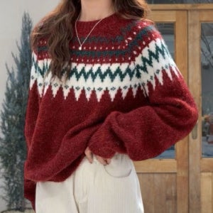 노르딕 니트 스웨터 크리스마스니트