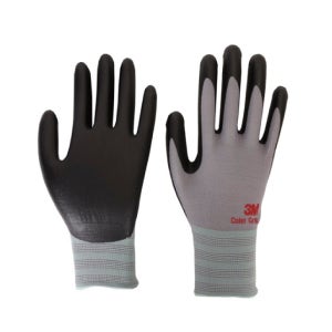 3M 쓰리엠 컬러그립 NBR폼코팅장갑 그레이 10켤레단위