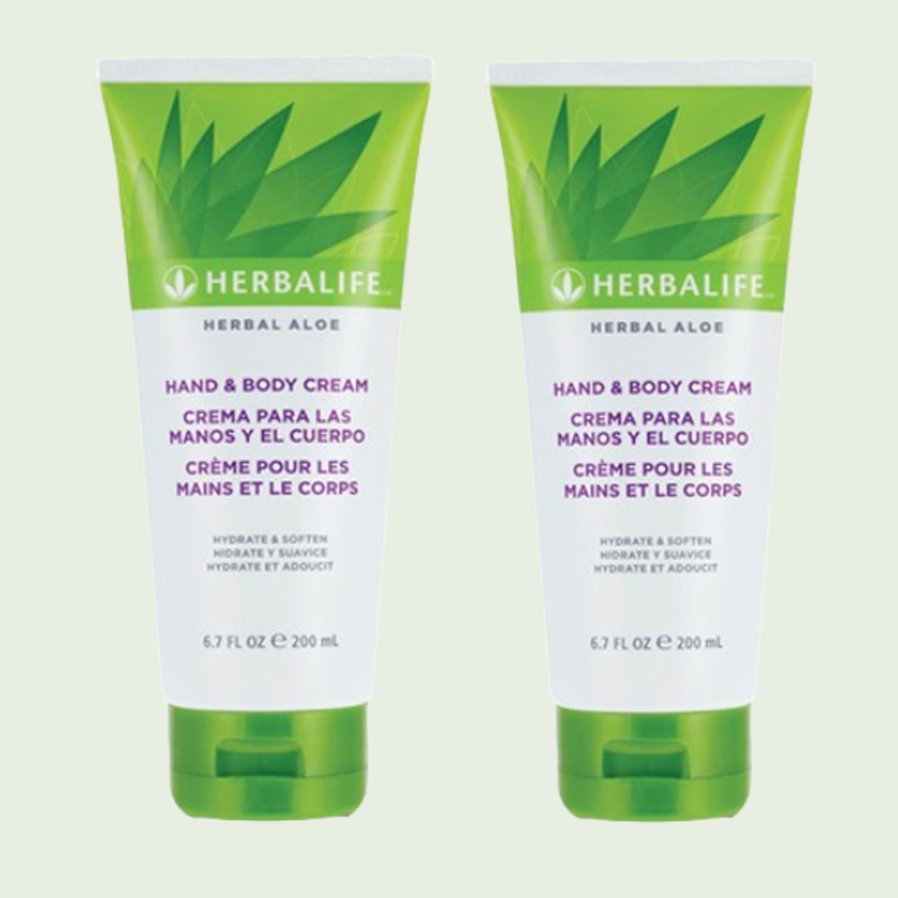 <b>허벌라이프</b> 알로에 핸드바디크림 200ml 2개 촉촉한 <b>피부</b>보습 데일리 바디케어