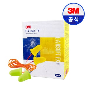 3M 312-1260 FX 소음 차단 귀마개 층간소음 수험생 끈O 200쌍