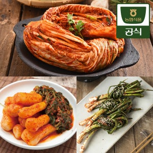 농협식품 한국농협김치 세트 (포기2kg+총각2kg+파1kg)
